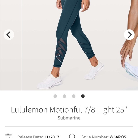 Lululemon Motionful 7/8 Tight in Submarine - Picture 3 of 10